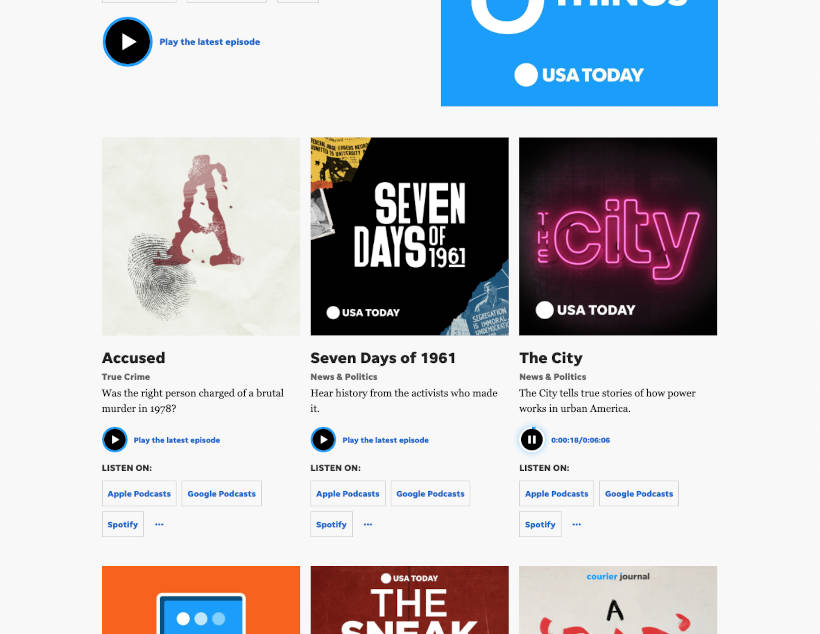 Podcasts Landing Page